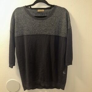 FALCONERI Jumper women LARGE Grey Knit Long Sleeve cashmere blend Sweater Size S